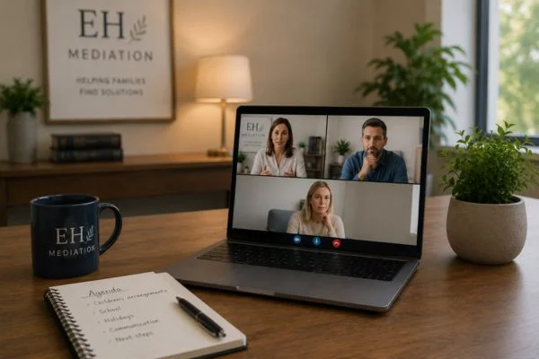 child access mediation Clitheroe online meeting.